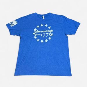 Next level blue American sense 1776 XL size (width 22in, length 27in) T shirt